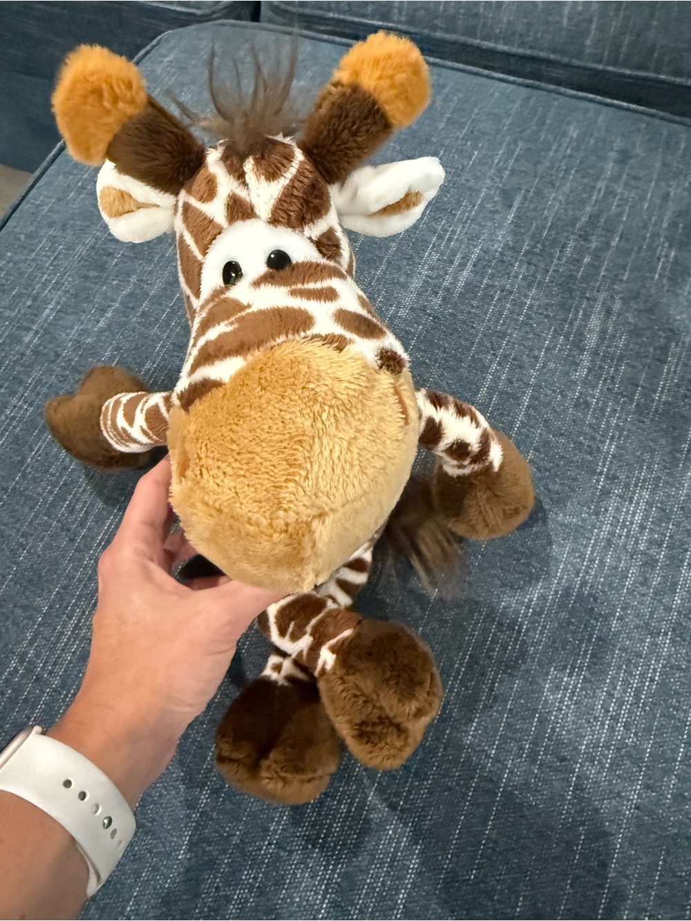Plush Giraffe Stuffed Animal Toy - Brown & White